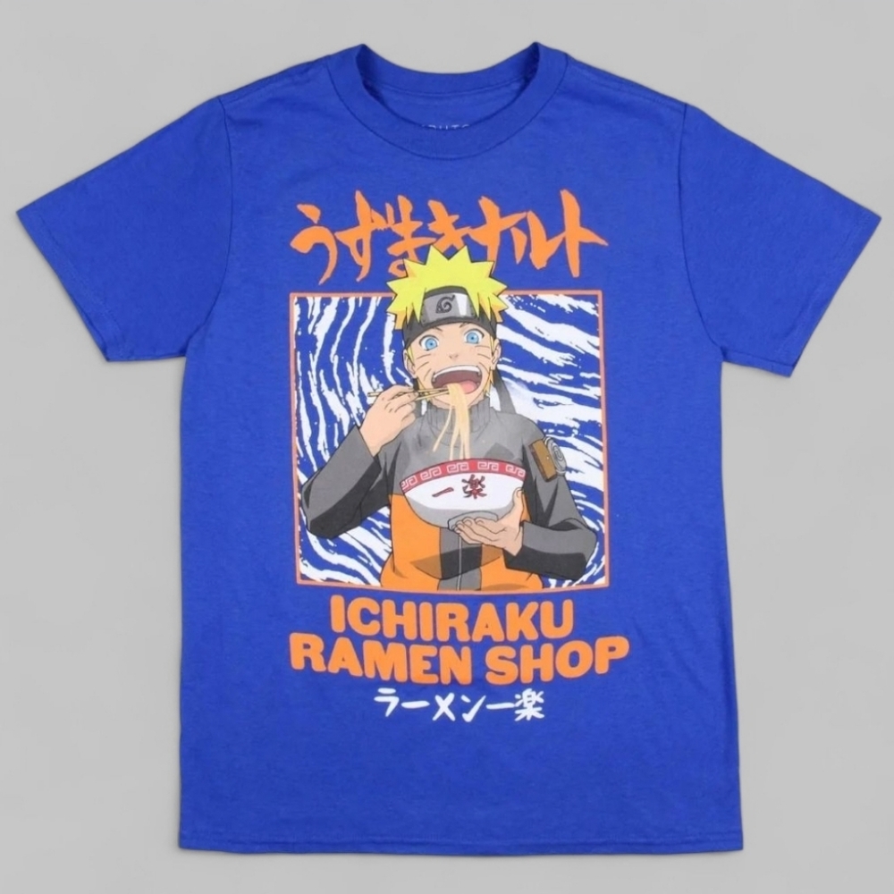 🎉Boys' Naruto Ichiraku Ramen Shop Short Sleeve T-Shirt | Size Large